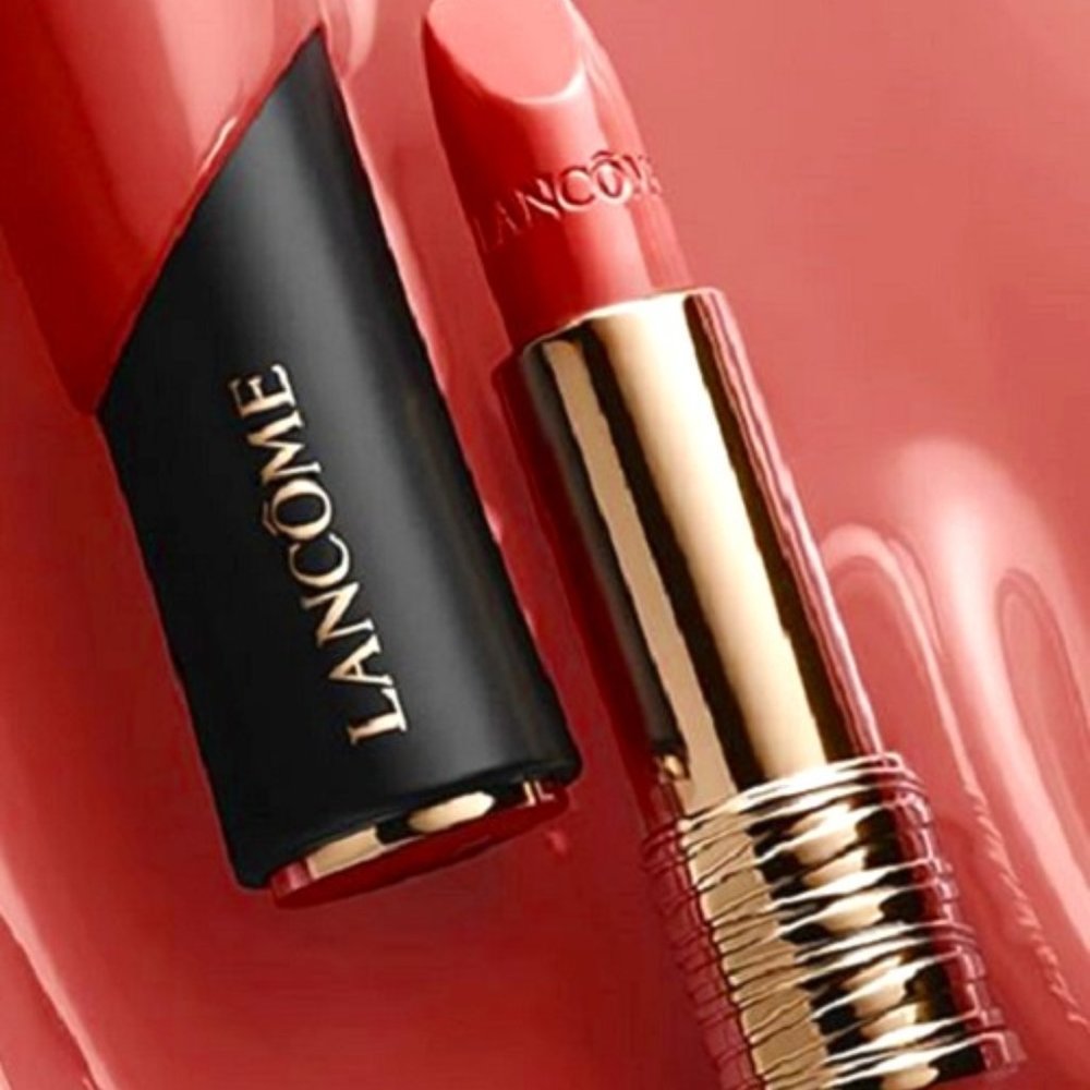 NEW Lancome Paris: L'Absolu Rouge Hydrating Cream Lipstick Crushed Rose 387 - Picture 3 of 5